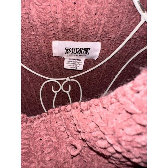Victoria Secret PINK Boyfriend Chunky KnitMock Turtleneck Sweater large Good Con - Picture 6 of 6